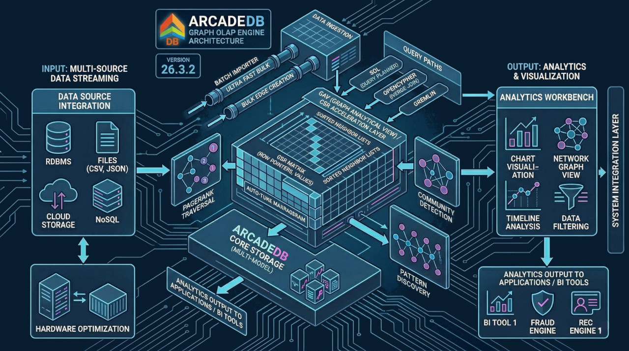 ArcadeDB 26.3.2: Graph OLAP Engine, Batch Ingestion & More